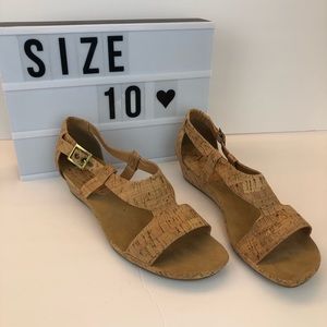 Aerosoles cork wedge sandals